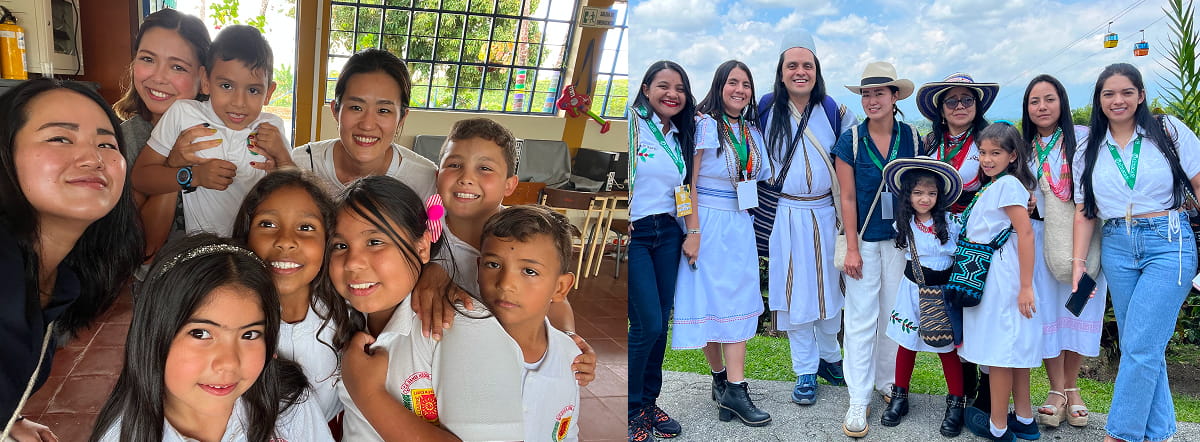 農園の子どもたちとの交流